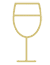 Drawing of a glass of wine.